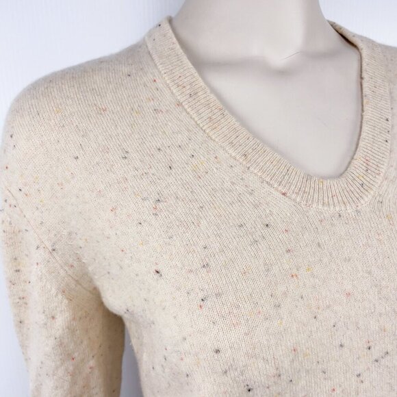 Zadig & Voltaire Cream V-Neck Sweater - Picture 2 of 12